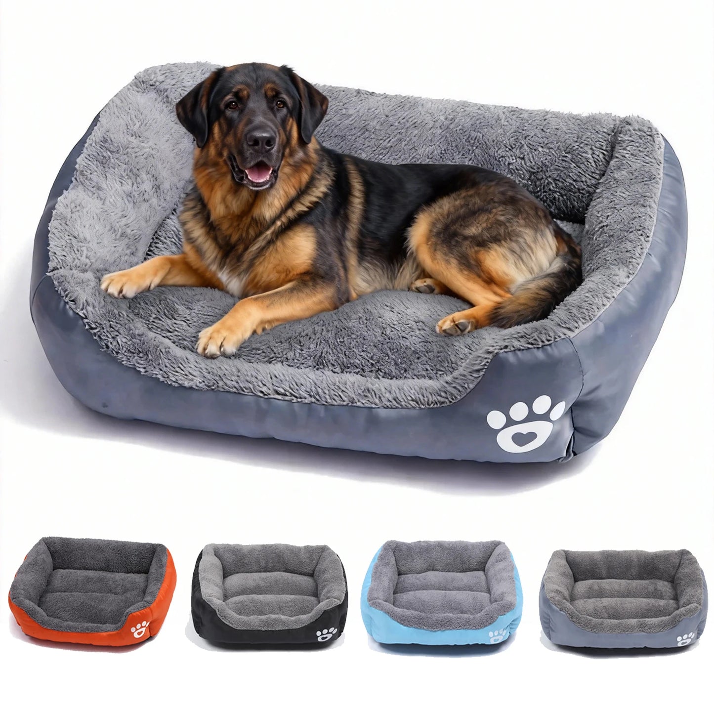 Soft Square Large Dog Bed