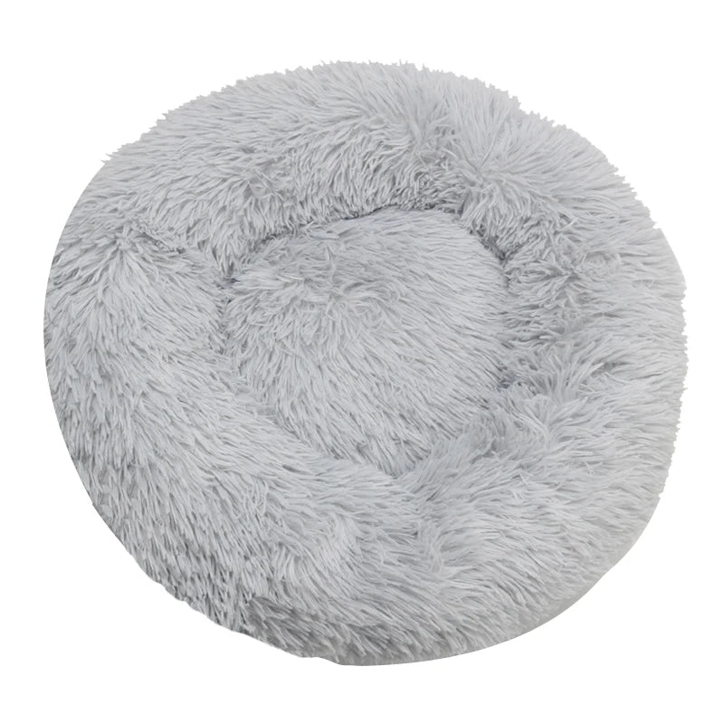 Winter Warm Round Dog Bed