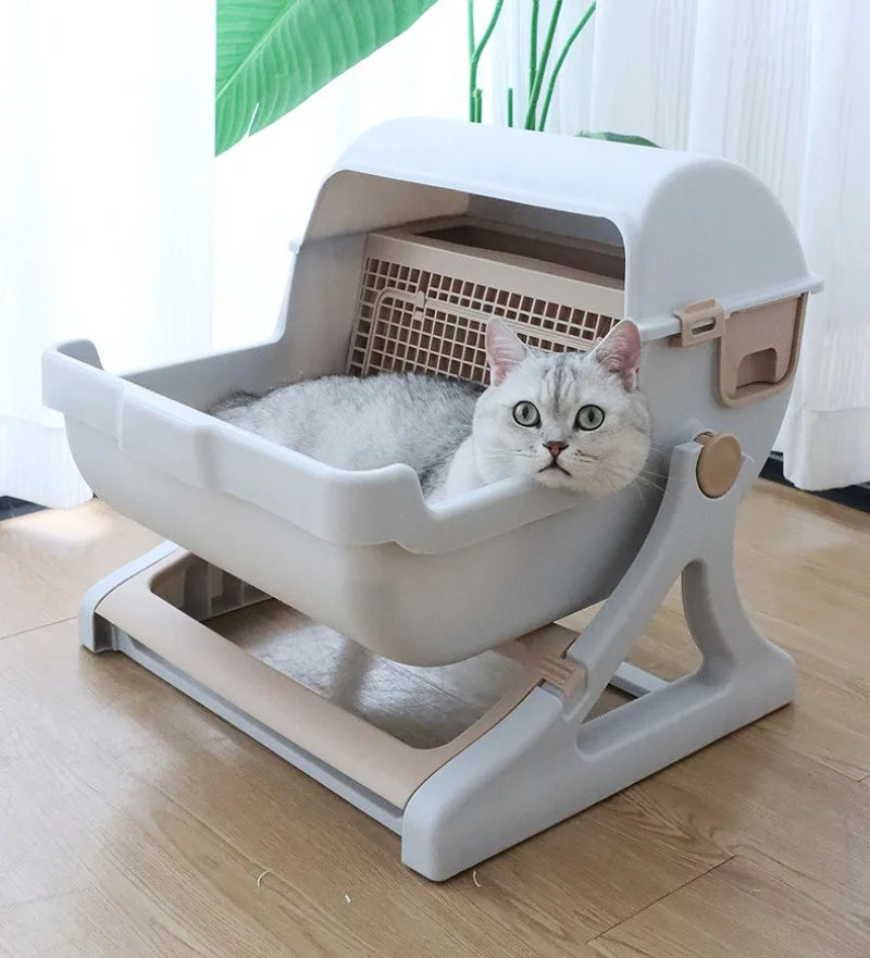 Semi-automatic Litter Box