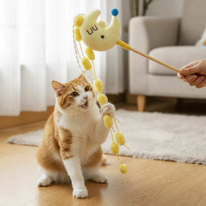 Funny Cartoon Stars Cat Teaser Stick