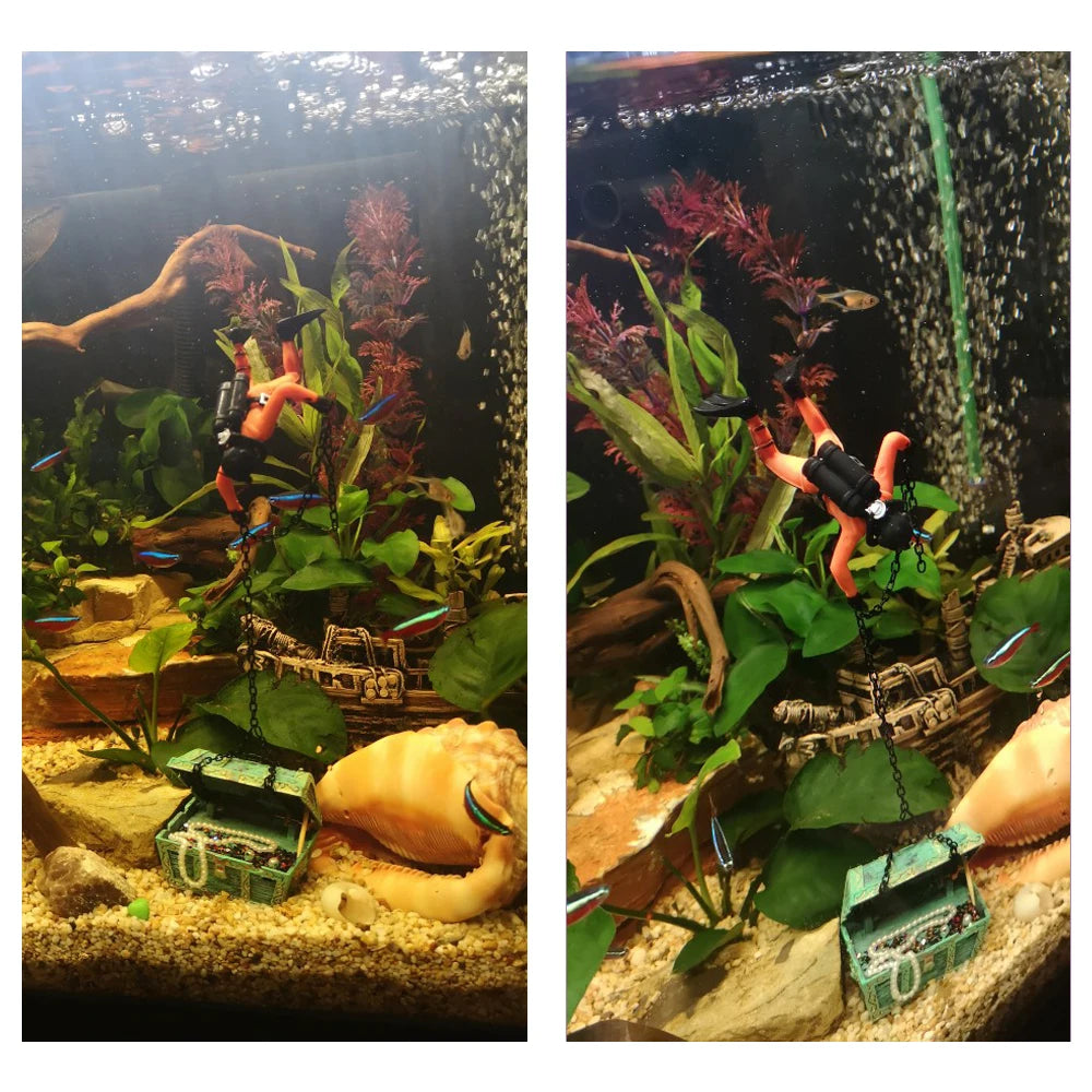 Treasure Chest Fish Tank Decorations
