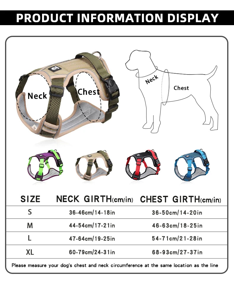 Medium Large Dog Harnesses Collar