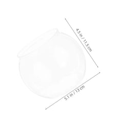 Transparent Fish Tanks Round Plastic Bowl for Desktop Office Home Aquarium Mini Small Tabletop Fish Tank Pet Container