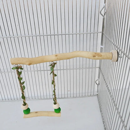 Wood Parrot Stand Pole