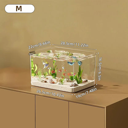 Transparent Aquarium Creative Desktop Fish Tank