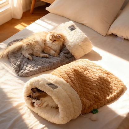 Upgraded Enclosed Cat Bed