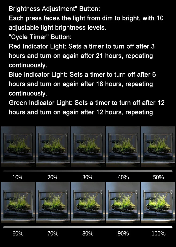 USB Fish Tank Clip Light