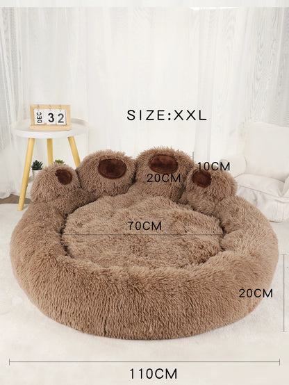 Winter Warm Fluffy Dog Bed