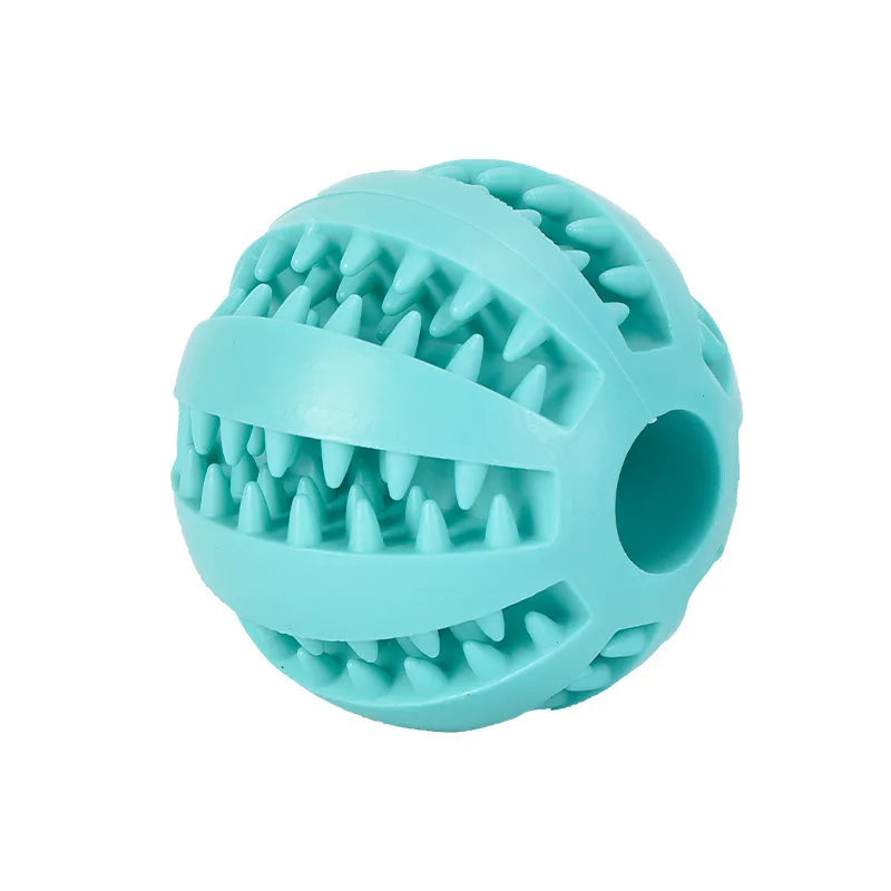 Interactive Dog Food Ball Rubber Chew Toy