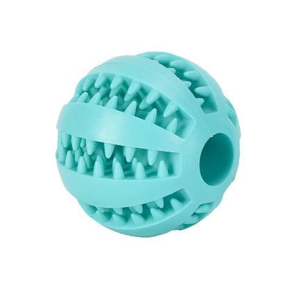 Interactive Dog Food Ball Rubber Chew Toy