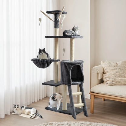 Large Multi-Tier Cat Tree with Cozy Beds