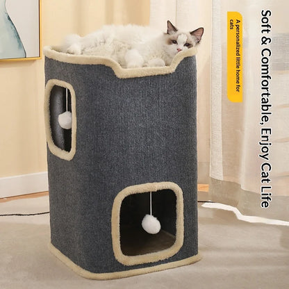 Multi Level Winter Warm Cat Tree
