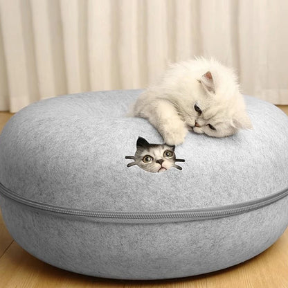 Interactive Round Small Cat Tunnel Nest