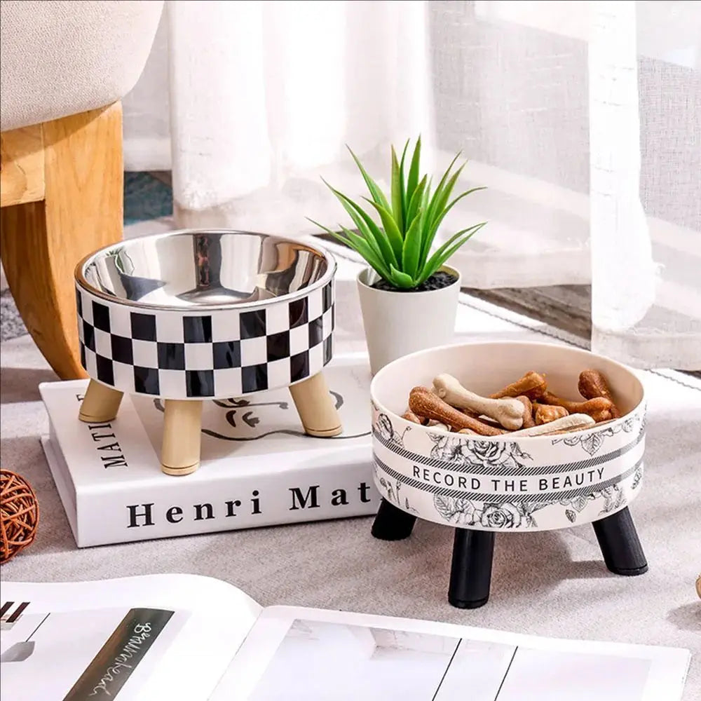 Stainless Steel Elevated Pet Bowls