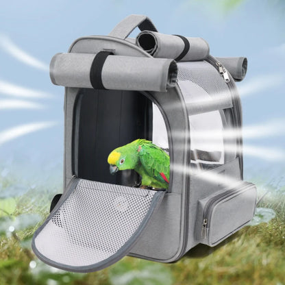 Bird Carrier with Perch and Tray