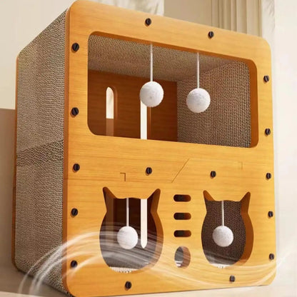 Cat Scratcher House Castle Double Layer
