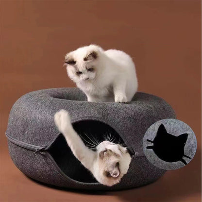 Interactive Round Small Cat Tunnel Nest