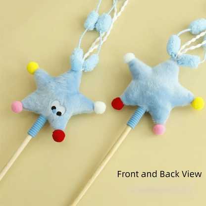 Funny Cartoon Stars Cat Teaser Stick