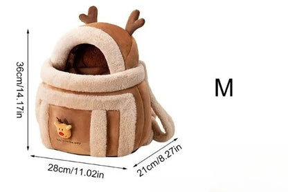 Furry Warm Cat Carrier Portable Pet
