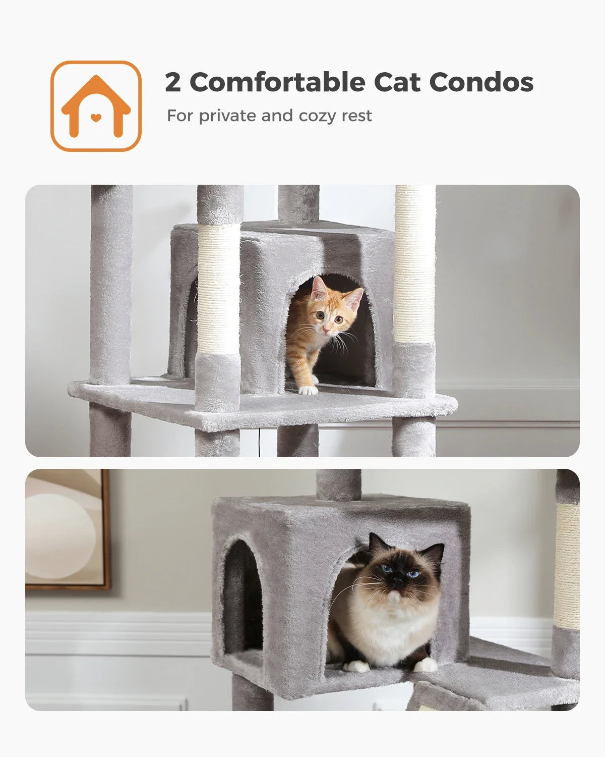 Large Cat Tree for Indoor Tall Tower