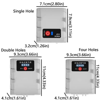 USB Rechargeable Aquarium Oxygen Pump