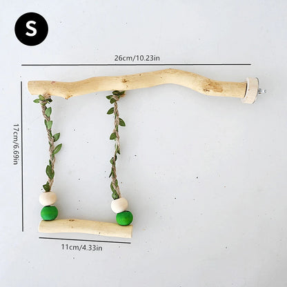 Wood Parrot Stand Pole