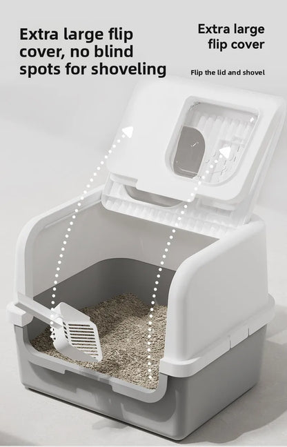 Fully Enclosed Self Cleaning Cat Litter Box