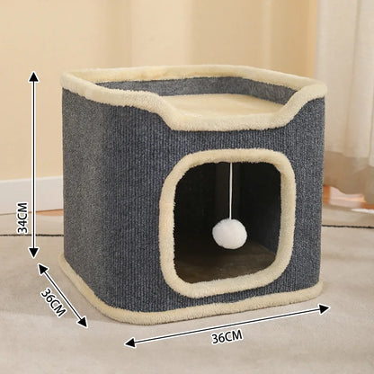 Multi Level Winter Warm Cat Tree