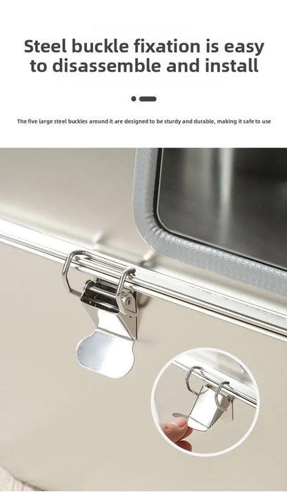 Extra Large Stainless Steel Cat Litter Box