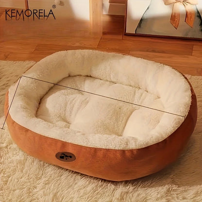 Cozy Oval Snuggle Pet Bed