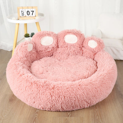 Winter Warm Fluffy Dog Bed