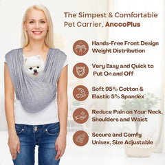 Pet Cloth Strap Bag, Cat and Dog Travel Bag, Carrying Bag, Foldable Large Capacity Pet Supplies