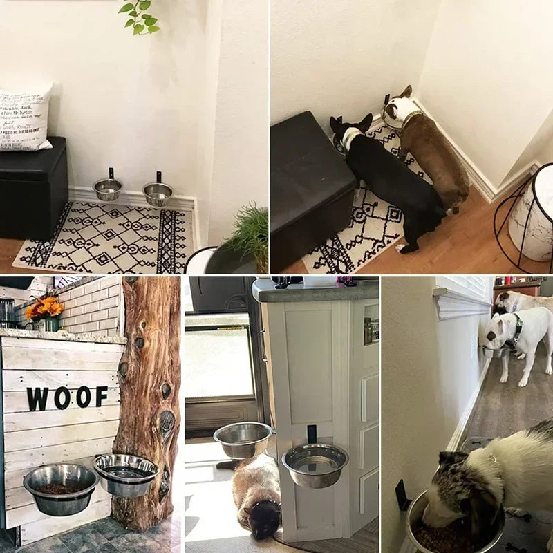 Wall Mounted Dog Bowl