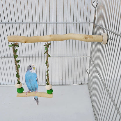 Wood Parrot Stand Pole