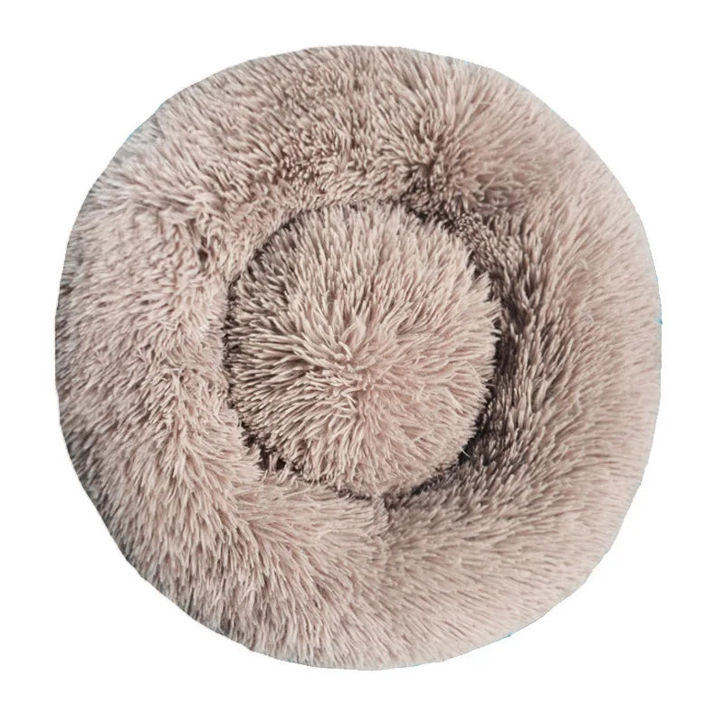 Winter Warm Round Dog Bed