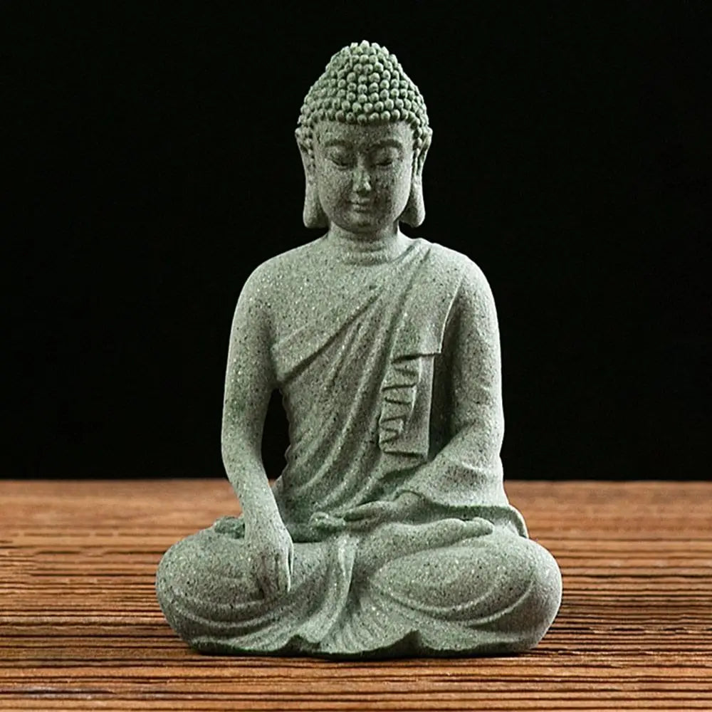 Buddha Fish Tank Decor Stone Buddha Figurines for Aquarium Zen Garden Fish Tank Statue Mini Stone Buddha Zen Sculptures Decor