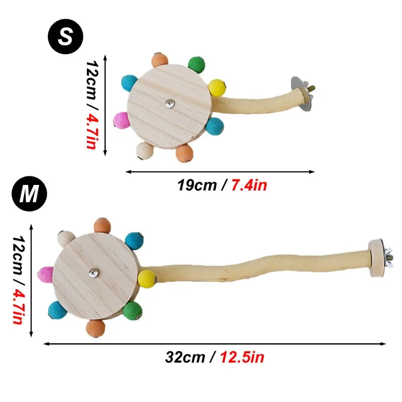Perch Toy with Rotating Ball