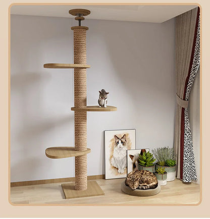 Adjustable Cat Tree House Cat Tower