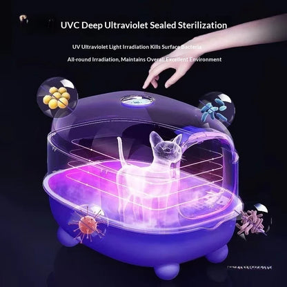 Automatic Self-Cleaning Fully Enclosed Smart Cat Litter Box