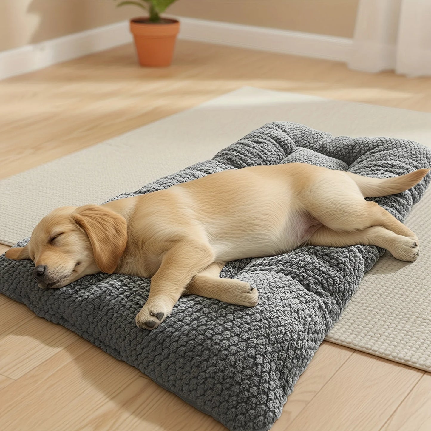 Extra-Large Plush Dog Crate Pad
