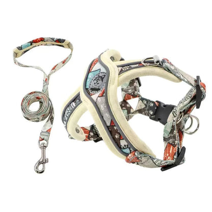 X-Shaped Harness and Leash Set