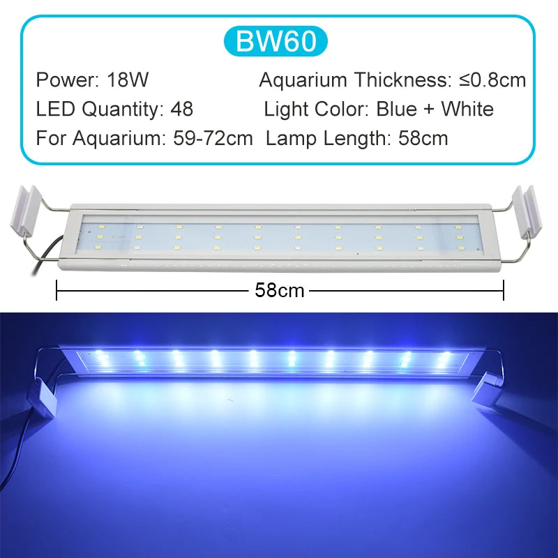 Super Slim Fish Tank Aquatic Plant Grow Lighting