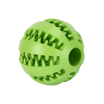Interactive Dog Food Ball Rubber Chew Toy