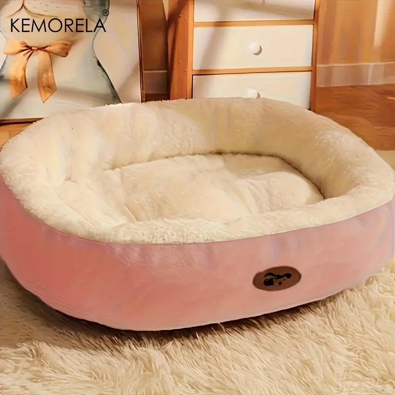 Cozy Oval Snuggle Pet Bed