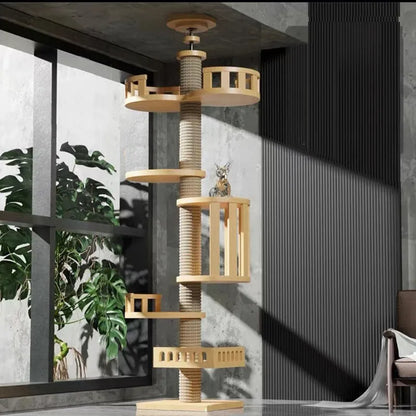 Adjustable Cat Tree House Cat Tower