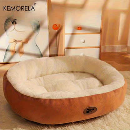 Cozy Oval Snuggle Pet Bed