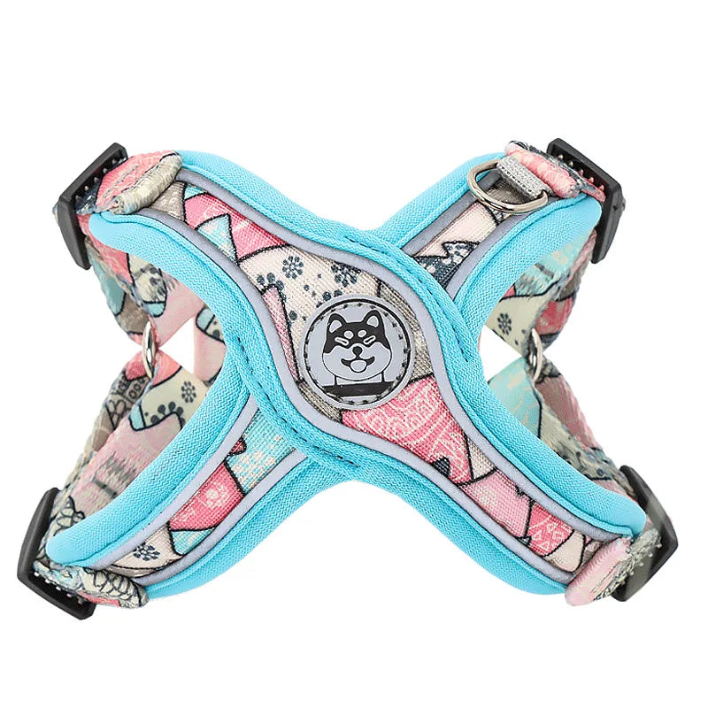 X-Shaped Harness and Leash Set