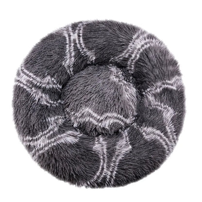 Winter Warm Round Dog Bed