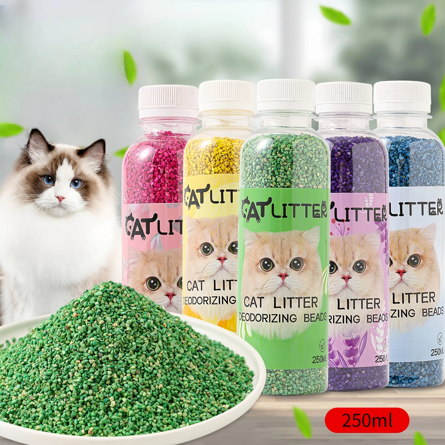 Bottle of Cat Litter Deodorizing Beads