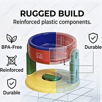 New Elevated Dog Bowl Adjustable